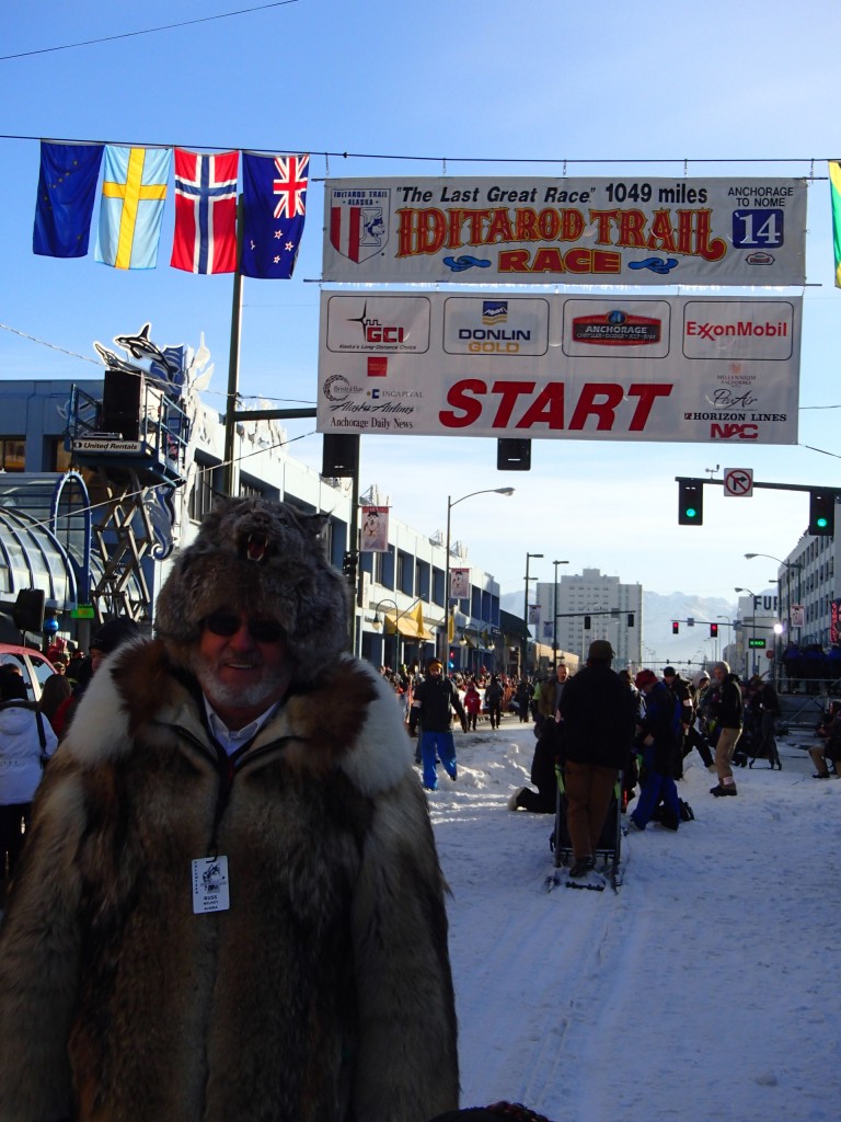It is a festive atmosphere in Anchorage for the start.