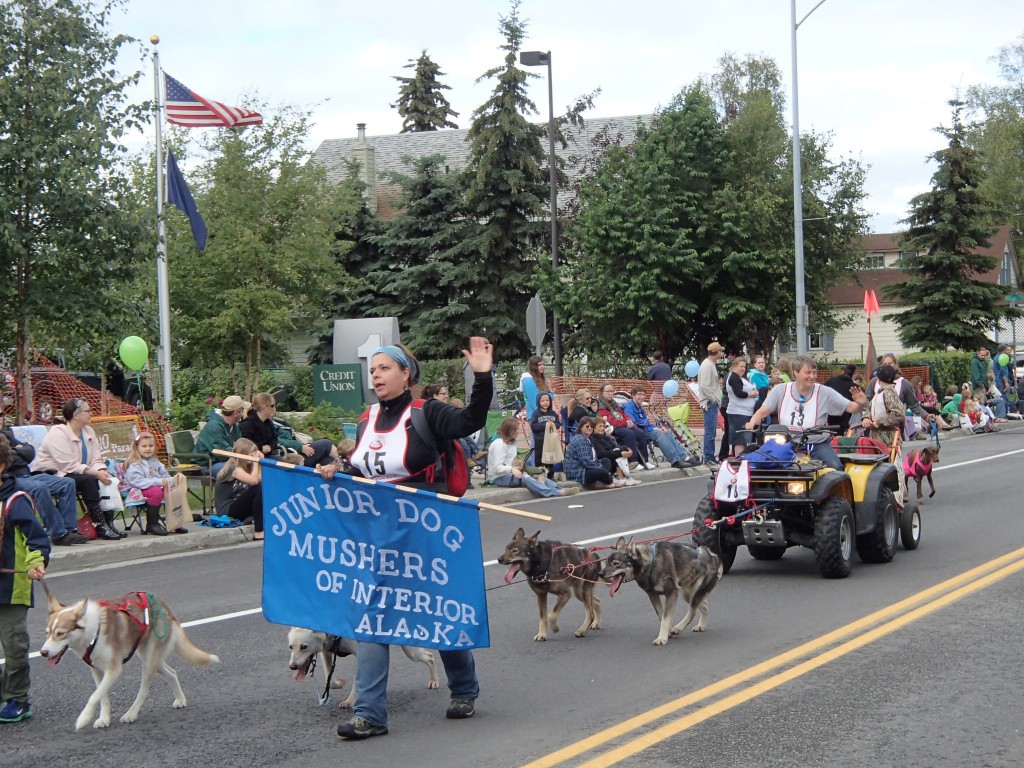 The Junior Mushers in the parade