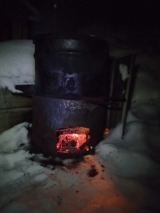 Cook pot fired up