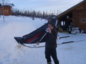 Dan builds all our sleds